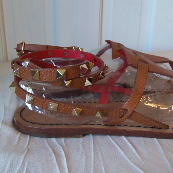 Valentino Garavani Rockstud Thong Wrap Sandals sz 41 - Picture 7 of 16
